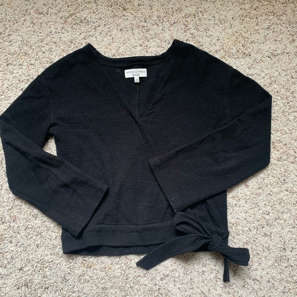 MADEWELL Wrap Tie Shirt - Picture 2 of 6